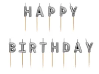 PartyDeco SCS-13-018 cake candle/sparkler Silver 13 pc(s)