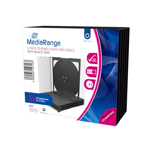 CD/DVD Jewelcase Retail-Pack Double 5St, Schutzhülle