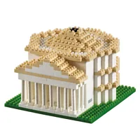 BRIXIES Bausteinmodell Pantheon aus 634 Bausteinen - Anzahl Teile: 634 Teile - Altersempfehlung ab: 8 Jahren - Kategorie: Gebäude / Bauwerk - Material: Kunststoff