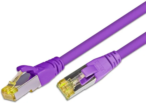 Wirewin Patchkabel RJ-45 - RJ-45, Cat 6A, S/FTP, 0.25 m, Violett - Detailfarbe: Violett - Form: Rund - Verpackungseinheit: 1 Stück - Zusatzfunktionen: Längenaufdruck auf Stecker - Mit Klinkenschutz - Länge: 0.25 m - Produkttyp: Patchkabel
