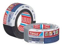 tesa Klebeband Pro Strong Duct Tape Grau, 50 m x 50 mm - Detailfarbe: Grau - Art: Gewebeband