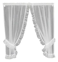 Hubatka Tagvorhang Vitrage 95 cm x 150 cm, Weiss - Breite: 95 cm - Höhe: 150 cm - Eigenschaften: Keine Eigenschaft - Zertifikate: Keine Zertifizierung - Motiv: Ohne Motiv - Detailfarbe: Weiss