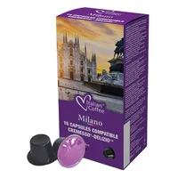Italian Coffee Kaffeekapseln Delizio Milano Cremesso 16 Stück - Entkoffeiniert: Nein - Produktionsland: Italien - Packungsgrösse: 16 Stück - Geschmacksrichtung: Keine - Getränkeart: Espresso - Café Crème - Kaffeeart: Delizio-Kapseln