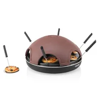 Tristar Pizzadom Pizza Festa 6 für 6 Personen - Anzahl Personen: 6 - Detailfarbe: Braun - Schwarz - Leistung: 1200 W - Produkttyp: Pizzadom