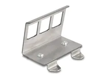 Keystone Metall Halterung 3 Port für Hutschiene