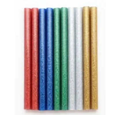 Glorex Klebestick mit Glitter 7.5 x 100 mm , 10 Stück - Zubehörtyp: Klebesticks - Verpackungseinheit: 10 Stück