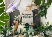 Partydeco Kuchen-Topper Dinosaurier mix, 8-12 cm, 6 Stück - Material: Papier - Motiv: Dinosaurier - Verpackungseinheit: 6 Stück - Detailfarbe: Braun - Mehrfarbig