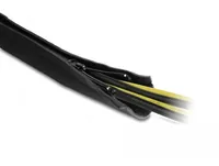 DeLOCK Cable sleeve neoprene flexible with zip 1.5 m x 100 mm black