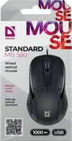 Defender MOUSE STANDARD MB-580 black OPTICAL 1000dpi 3P