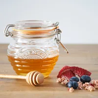 Kilner Einmachglas Honigglas/Löffel Gifbox 400 ml, 1 Stück - Produkttyp: Einmachglas - Detailfarbe: Braun - Set: Ja - Verpackungseinheit: 1 Stück - Volumen: 400 ml - Stapelbar: Keine Angaben