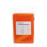 Logilink Festplatten Schutz-Box für 3,5 HDDs, orange