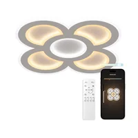 KSiX SmartLED Deckenleuchte Barcelona weiss 40 cm 11.387 lm, 90 W - Produkttyp: Deckenleuchte - Protokoll: Tuya - WLAN - Smart Home: Kompatibel - Dimmbar: dimmbar - Anwendungsbereich: Indoor - Betriebsart: Netzbetrieb
