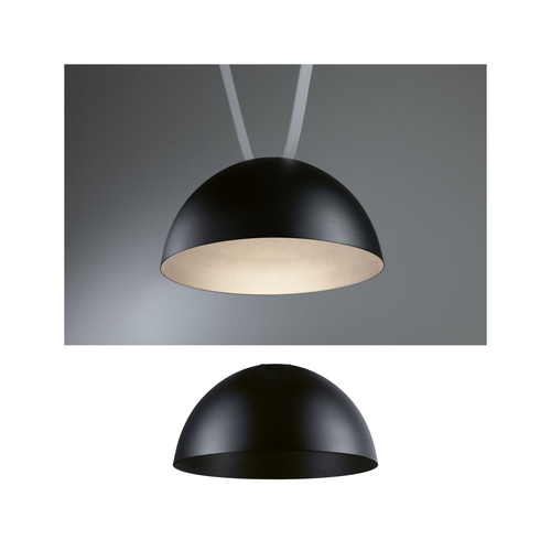 Paulmann ULine Pendel Bol 300 mm, 3000 K, 90 Ra, Aluminium, Schwarz - Detailfarbe: Schwarz - Lampensockel: LED fest verbaut - Smart Home: Ja - Lichtfarbe: Warmweiss - Lichtstärke: 1245 lm - Dimmbar: nicht dimmbar