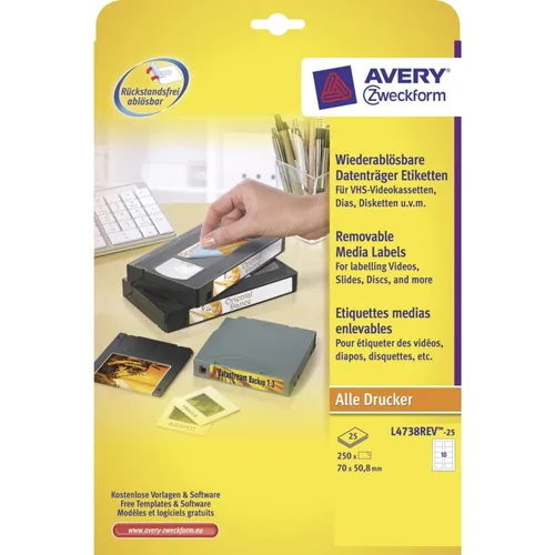 Avery Data Media Labels