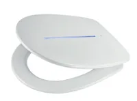 diaqua® Toilettensitz Sidney LED, Weiss - Breite: 36 cm - Länge: 39.5 cm - 44.5 cm - Detailfarbe: Weiss