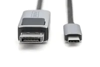 2M USB TYPE C - DP CABLE 8K30HZ HBR3 ALU HOUSING BLACK
