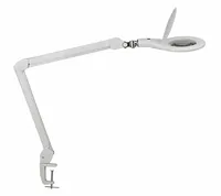 MAUL LED Lupenleuchte Makro mit Klemmfuß weiß