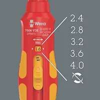 Wera 7508 VDE Kraftform Safe- Torque Speed 0,4-2,0 Nm