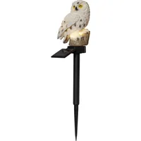 Star Trading Gartenlicht Solardekoration Owl, Beige - Betriebsart: Solarbetrieb - Smart Home: Nicht kompatibel - Dimmbar: nicht dimmbar - Produkttyp: Gartenleuchte - Lichtsensor (Dämmerung): Ja - Timerfunktion: Nein