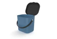 Rotho Recyclingbehälter Albula 6 l, Horizon Blau - Material: Recycling Kunststoff - Fassungsvermögen: 6 l - Anzahl Behälter: 1 - Detailfarbe: Blau - Form: Rund