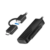 Logilink USB-AUSB-C 2-in-1 auf SATA-Adapter, schwarz