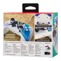 Power A Enhanced Wired Controller Master Sword Attack - Plattform: Nintendo Switch - Nintendo Switch OLED-Modell - Verbindungsmöglichkeiten: Kabelgebunden - USB Typ-A - Controller Typ: Gamepad - Detailfarbe: Blau - Mehrfarbig - Weiss
