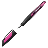 STABILO Schulfüller EASYbuddy Blister inkl. 1 Patrone blau - Strichstärke: Medium (M) - Set: Nein - Bedienungsseite Stift: Universal - Ergnonomisch Schreiben: Ja - Anwender: Kinder - Schüler - Schriftfarbe: Blau