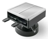 Kisag Racletteofen Sierre 2 Personen - Anzahl Personen: 2 - Funktionen: Raclette - Connect-System: Nein - Grillplatte: Aluminiumguss - Edelstahl - Pfännchenablage: Ja