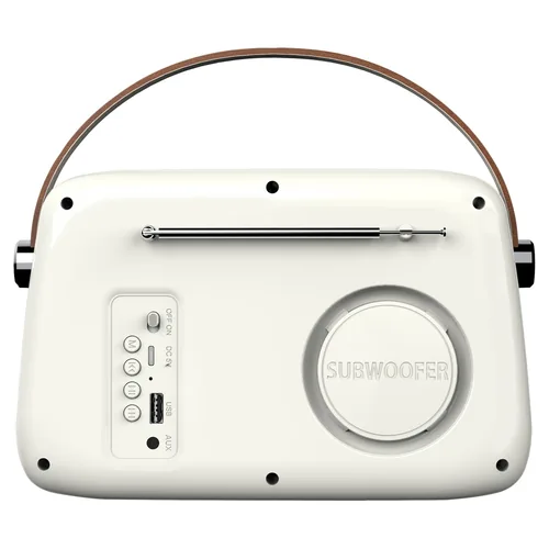 SAVIO RS-02 Portable Radio, white