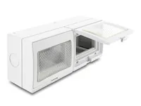 DELOCK Easy 45 Aufputzgehäuse IP55 wasserfest 6 Port