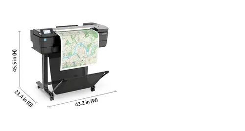 HP Designjet T830 24-in Multifunction Printer Großformatdrucker WLAN Tintenstrahl Farbe 2400 x 1200 DPI 610 x 1897 mm Ethernet/LAN