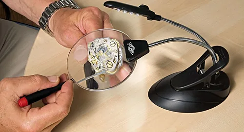 WEDO Tischlupe Pocket, LED 27175101 inkl. Batterien weiss