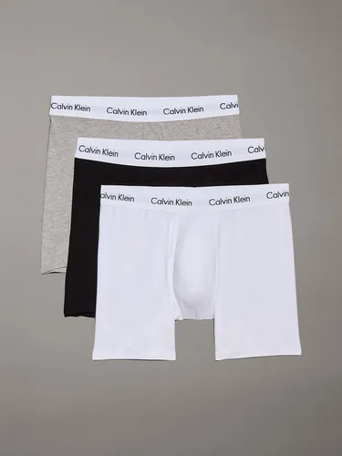 Calvin Klein Wäsche Unterhosen Boxer Brief 3Pk Grau/Schwarz/Weiss, M - Zielgruppe: Herren - Zertifikate: Keine Zertifizierung - Trocknergeeignet: Ja - Waschbar bei: 30 °C - Grösse: M - Eigenschaften: Keine Eigenschaft