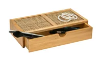 Wenko Aufbewahrungsbox Allegre mit Schublade, Hellbraun - Materialtyp: Holz - Material: Rattan - Detailfarbe: Hellbraun - Produkttyp: Aufbewahrungsbox