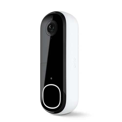 Arlo Kabellose Video-Türklingel 2K Video - App kompatibel: Ja - Typ: Videotürstation - Produktserie: Arlo - Anzahl Ruftasten: 1 - Integrierte Kamera: Ja - Stromversorgung: Akkubetrieb