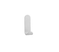 Zone Denmark Wandhaken 7,5 cm, Hellgrau - Detailfarbe: Hellgrau - Breite: 2.5 cm - Höhe: 7.5 cm - Detailmaterial: Edelstahl - Grundmaterial: Metall