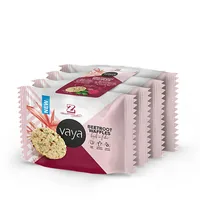 Zweifel Vaya Beetroot Waffles 4 x 17 g - Produkttyp: Waffeln - Nährwertangabe pro: 100 g - Energiegehalt (in kj): 1623 KJ - Energiegehalt (in kcal): 383 Kcal - Fett: 3 g - Gesättigte Fettsäuren: 0.5 g