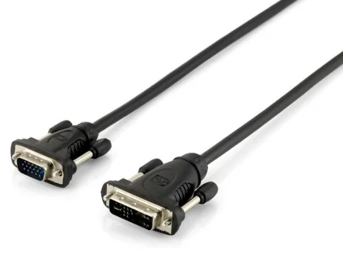 Equip Adapter DVI-A->VGA 1920x1200 StSt 1.80m sw Polybeutel