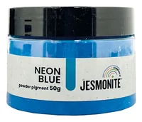 Jesmonite Farbpigmente Neon Pulver Blau, 50g - Zubehörart Basteln: Farbpigmente
