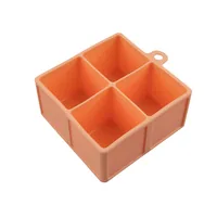 Fackelmann Eiswürfelform Business Orange - Produkttyp: Eiswürfelbehälter - Eiswürfelform: Eckig - Materialtyp: Kunststoff - Material: Silikon - Detailfarbe: Orange - Anzahl Eiswürfel: 4