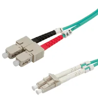 VALUE LWL-Kabel 50/125um OM3 LC/SC trkis 2m