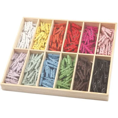 Creativ Company Holzartikel Wäscheklammer 12 x 24 Stück - Produkttyp: Holzartikel - Breite: 0.3 cm - Höhe: 0.3 cm - Länge: 2.5 cm - Holzherkunft: China - Holzhandelsname: Birke