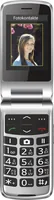 Beafon SL645 - 2G, Silver Line, Großtastenklapphandy, schwarz-silber