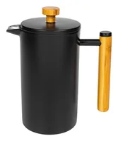 FURBER Kaffeebereiter 1 l, Schwarz - Materialtyp: Metall - Material: Edelstahl - Zubereitungssystem: French Press - Detailfarbe: Schwarz - Anzahl Tassen: 8 × - Fassungsvermögen: 1 l