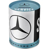 Nostalgic Art Spardose Mercedes Benz Service Schriftzug - Produkttyp Geschenke: Spardosen - Motiv: Schriftzug - Breite: 9.3 cm - Höhe: 11.7 cm - Länge: 9.3 cm