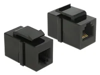 Delock Keystone-Modul RJ-12 Schwarz - Modultyp: Keystone - Anschluss Front: Buchse RJ-12 - Anschluss Rück: Buchse RJ-12 - Medientyp: Telefonie - Schirmung: Nein - Verpackungseinheit: 1 Stück