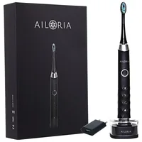 Ailoria Schallzahnbürste Shine Bright Schwarz, inkl. USB-Ladegerät - Zahnbürsten-Art: Schallzahnbürste - Stromversorgung: Akkubetrieb - Reinigungsmodi: Whitening - Zahnfleischmassage - Tägliche Reinigung - Detailfarbe: Schwarz - Bluetooth: Nein - Anwender