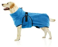 SwissPet Bademantel Wety, M, 40 cm, Blau - Hundegrösse: M - Detailfarbe: Blau - Produkttyp: Bademantel - Tierart: Hund