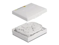 DeLOCK Optical Fiber Connection Box FTTH for wall mounting for 4 x SC Simplex or LC Duplex white