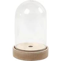 Creativ Company Kunststoffglas Glocke 12.5 cm - Packungsgrösse: 1 Stück - Motiv: Ohne Motiv